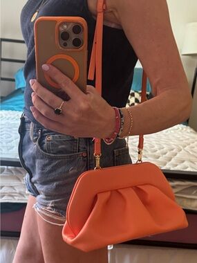 Themoirè Vegan Leather “Tia” Clutch Shoulder Bag